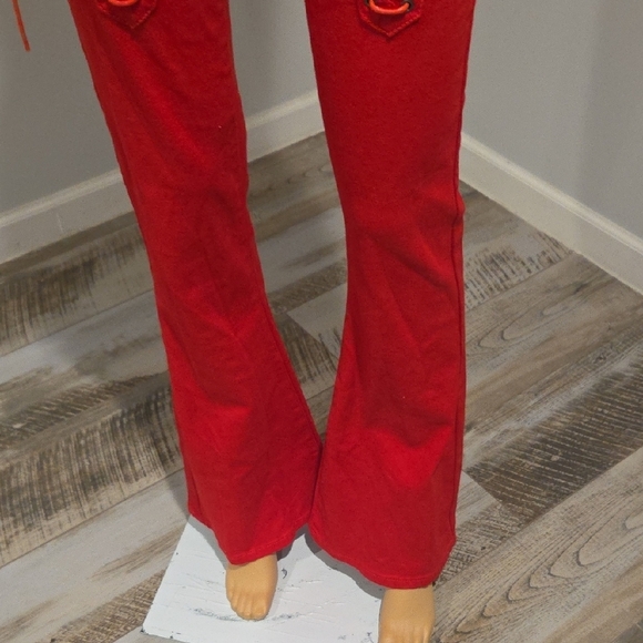 Edikted Scarlet Lace-Up Wide Leg Pants - Picture 4 of 13